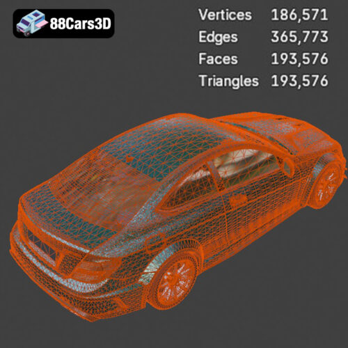 Mercedes-Benz C63 AMG 2012 3D Model - Gallery Image 7 Mercedes-Benz C63 AMG 2012 3D Model