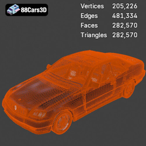 Mercedes-Benz CL-Klasse 2001 3D Model