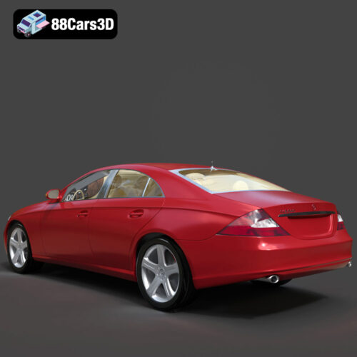Mercedes-Benz CLS 500 3D Model - Gallery Image 2 Mercedes-Benz CLS 500 3D Model