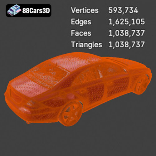 Mercedes-Benz CLS 500 3D Model - Gallery Image 7 Mercedes-Benz CLS 500 3D Model