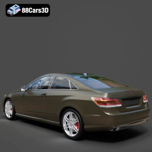 Mercedes-Benz E Coupe 2010 3D Model - Gallery Image 2 Mercedes-Benz E Coupe 2010 3D Model