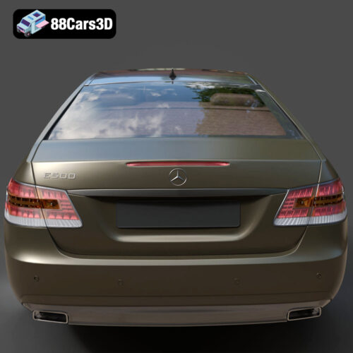 Mercedes-Benz E Coupe 2010 3D Model - Gallery Image 5 Mercedes-Benz E Coupe 2010 3D Model