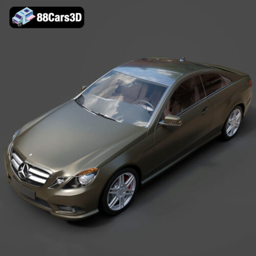 Mercedes-Benz E Coupe 2010 3D Model - Gallery Image 4 Mercedes-Benz E Coupe 2010 3D Model