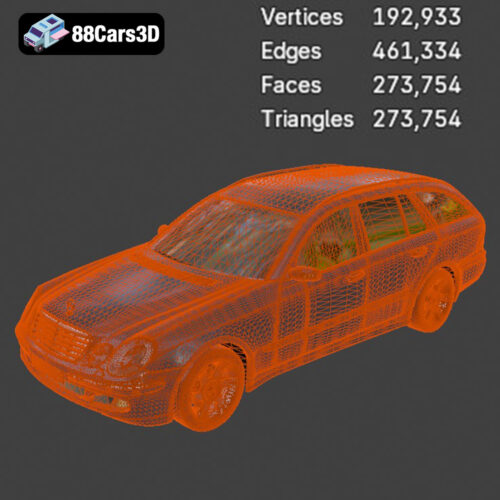 Mercedes-Benz E-Class S211 3D Model - Gallery Image 7 Mercedes-Benz E-Class S211 3D Model