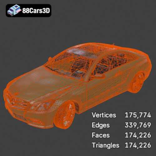 Mercedes-Benz E-Klasse Coupe 2010 3D Model