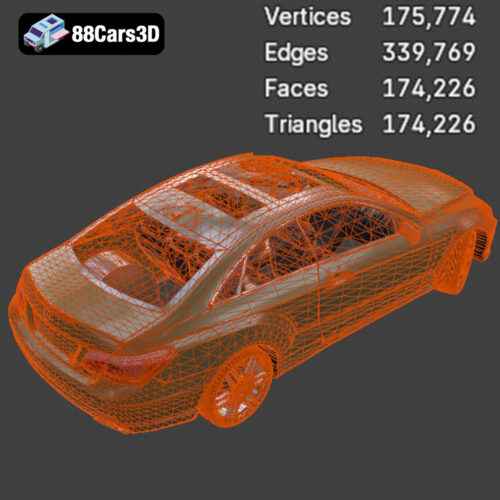 Mercedes-Benz E-Klasse Coupe 2010 3D Model