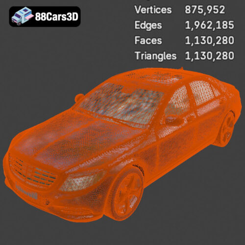 Mercedes-Benz S-Class 2014 3D Model