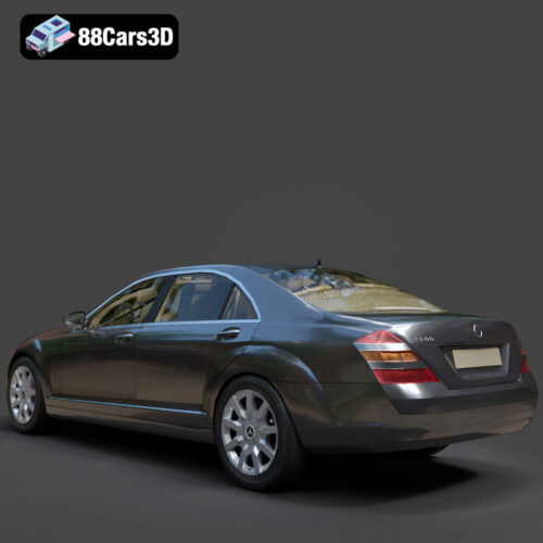 Mercedes-Benz S-Class W221 2005 3D Model