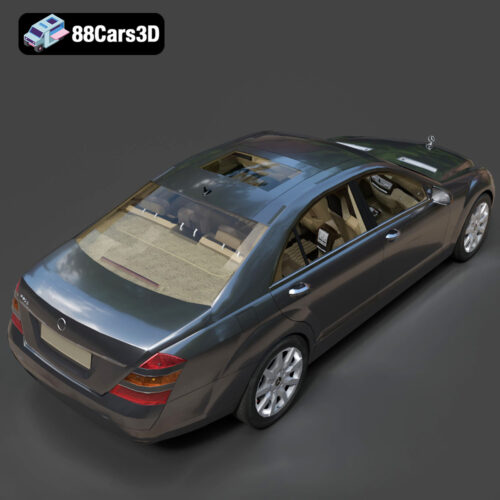 Mercedes-Benz S-Class W221 2005 3D Model