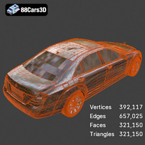 Mercedes-Benz S-Class W221 2005 3D Model
