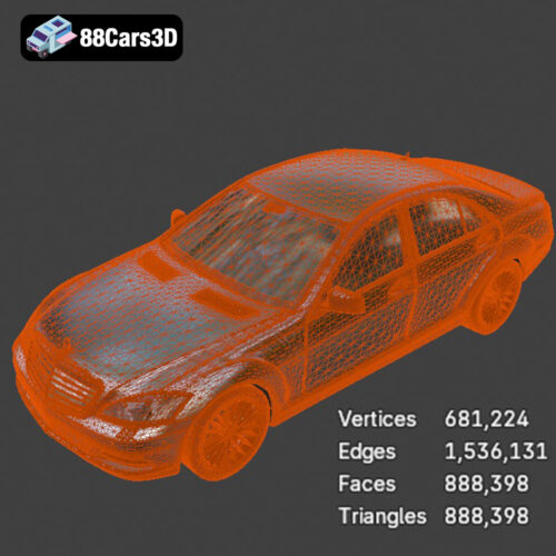 Mercedes-Benz S-Klasse 221-007 3D Model