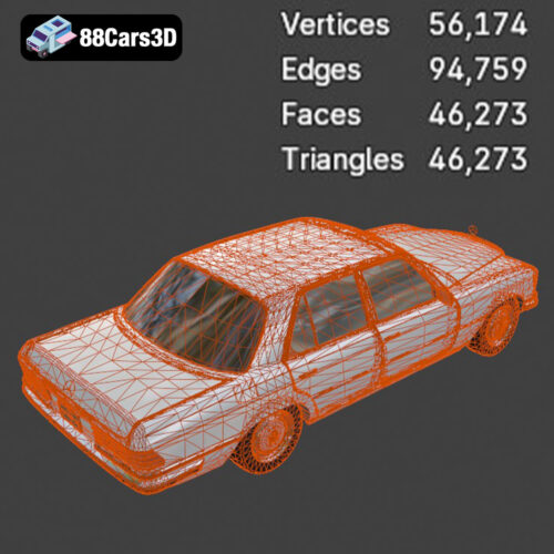 Mercedes-Benz S-Klasse W116 3D Model