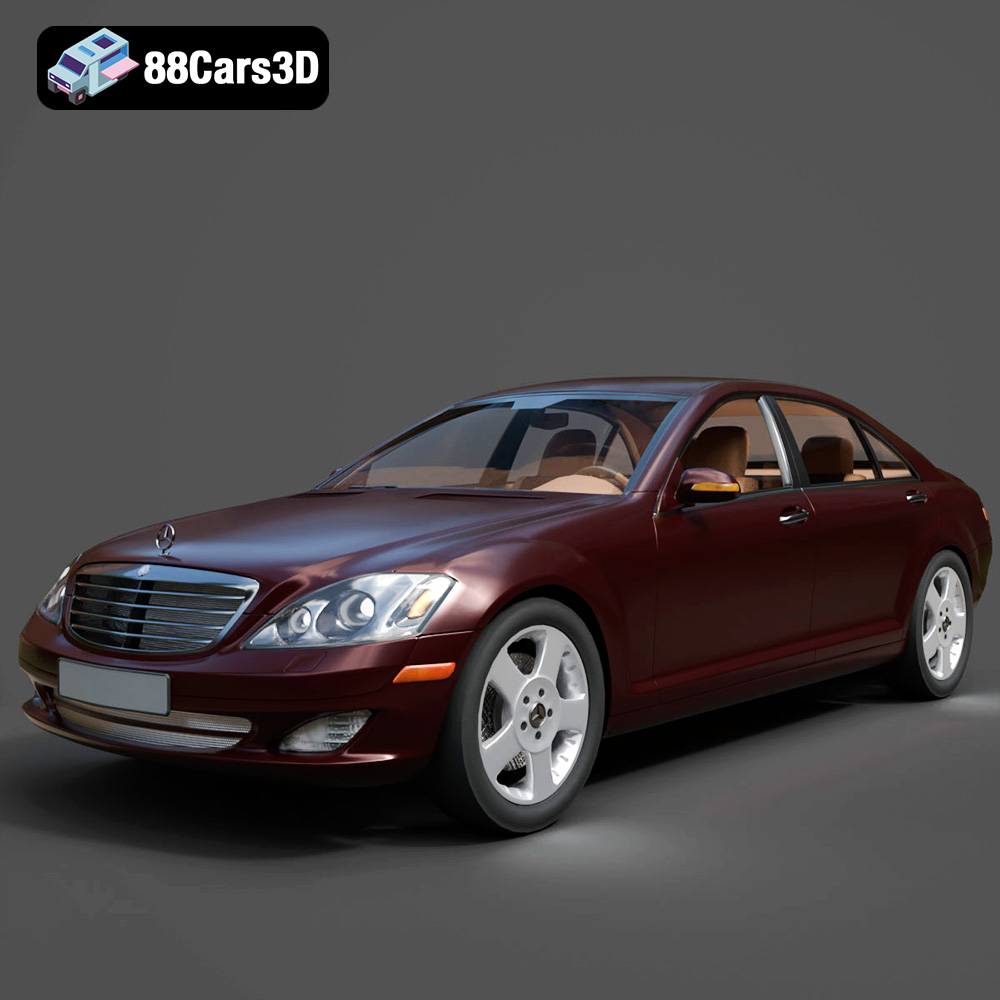 Mercedes-Benz S-Klasse W221 2008 3D Model