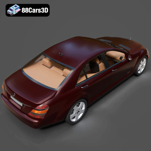 Mercedes-Benz S-Klasse W221 2008 3D Model