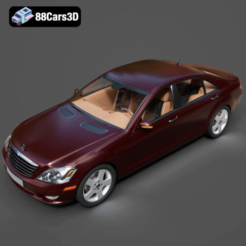 Mercedes-Benz S-Klasse W221 2008 3D Model