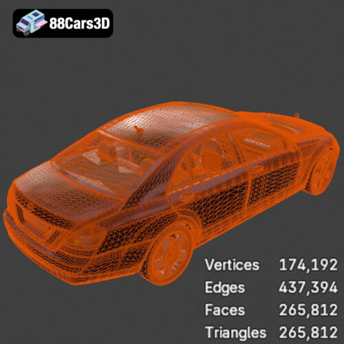 Mercedes-Benz S-Klasse W221 2008 3D Model