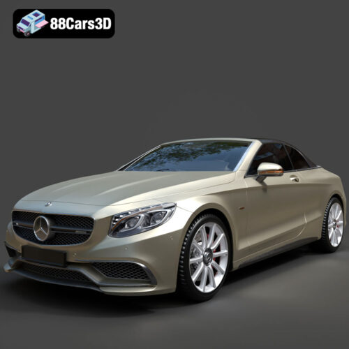 Mercedes-Benz S63 AMG Cabriolet 2017 3D Model - Main Image Mercedes-Benz S63 AMG Cabriolet 2017 3D Model