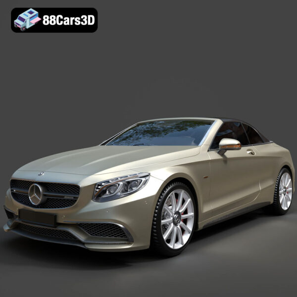 Mercedes-Benz S63 AMG Cabriolet 2017 3D Model