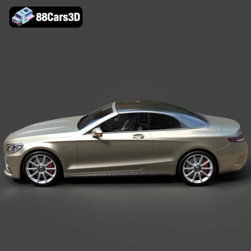 Mercedes-Benz S63 AMG Cabriolet 2017 3D Model - Gallery Image 4 Mercedes-Benz S63 AMG Cabriolet 2017 3D Model