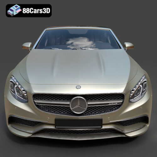 Mercedes-Benz S63 AMG Cabriolet 2017 3D Model - Gallery Image 8 Mercedes-Benz S63 AMG Cabriolet 2017 3D Model