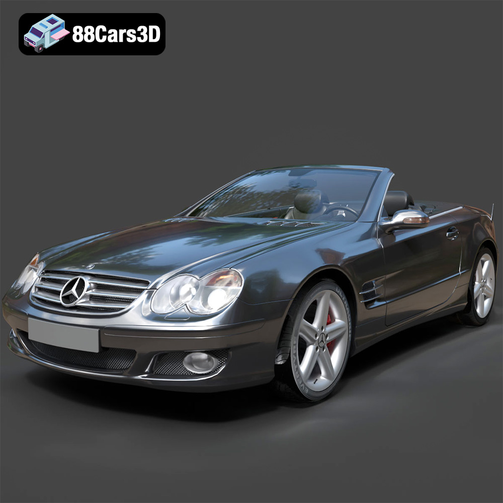 Mercedes-Benz SL-Klasse R230 2002 3D Model
