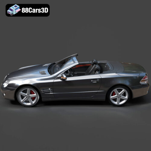 Mercedes-Benz SL-Klasse R230 2002 3D Model - Gallery Image 1 Mercedes-Benz SL-Klasse R230 2002 3D Model
