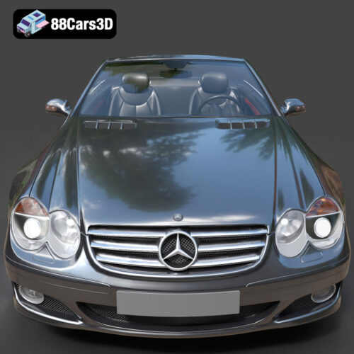 Mercedes-Benz SL-Klasse R230 2002 3D Model - Gallery Image 5 Mercedes-Benz SL-Klasse R230 2002 3D Model
