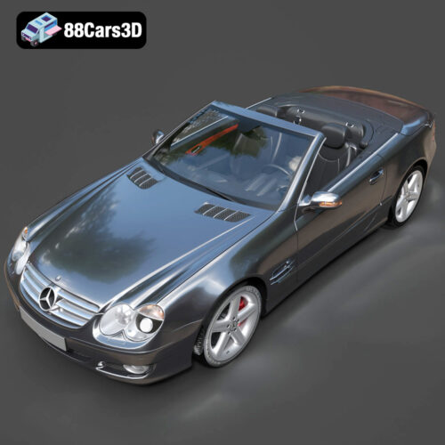 Mercedes-Benz SL-Klasse R230 2002 3D Model - Gallery Image 6 Mercedes-Benz SL-Klasse R230 2002 3D Model