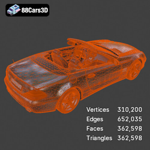 Mercedes-Benz SL-Klasse R230 2002 3D Model - Gallery Image 8 Mercedes-Benz SL-Klasse R230 2002 3D Model