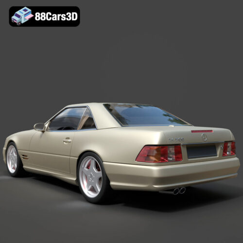 Mercedes-Benz SL500 AMG (R129) 3D Model - Gallery Image 1 Mercedes-Benz SL500 AMG (R129) 3D Model