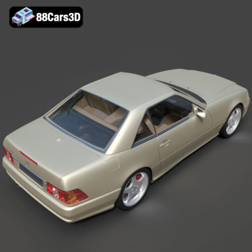 Mercedes-Benz SL500 AMG (R129) 3D Model - Gallery Image 3 Mercedes-Benz SL500 AMG (R129) 3D Model