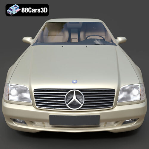 Mercedes-Benz SL500 AMG (R129) 3D Model - Gallery Image 4 Mercedes-Benz SL500 AMG (R129) 3D Model
