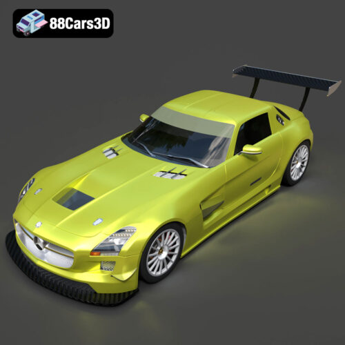 Mercedes-Benz SLS AMG GT3-002 3D Model - Gallery Image 5 Mercedes-Benz SLS AMG GT3-002 3D Model