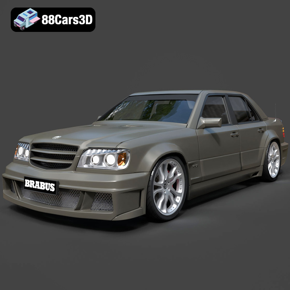 Mercedes-Benz W124 Brabus V12 3D Model
