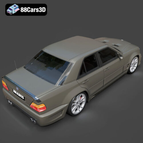 Mercedes-Benz W124 Brabus V12 3D Model