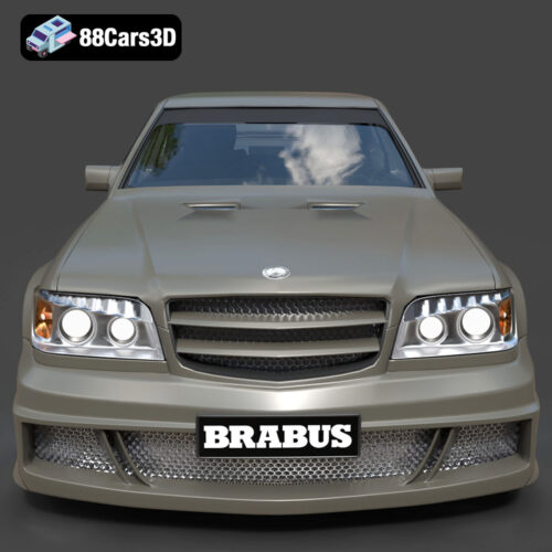Mercedes-Benz W124 Brabus V12 3D Model