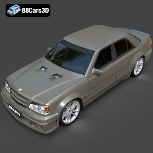Mercedes-Benz W124 Brabus V12 3D Model