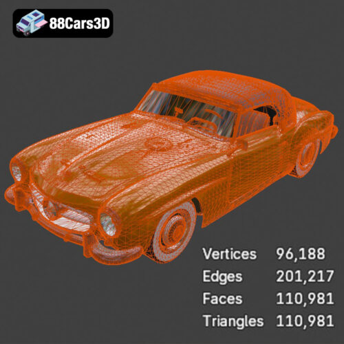 Mercedes-Benz 190SL 1955 3D Model