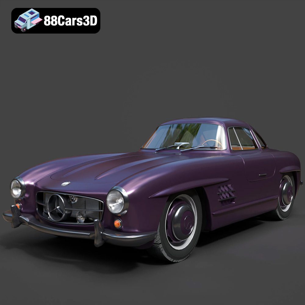 Mercedes-Benz 300SL 1955 3D Model