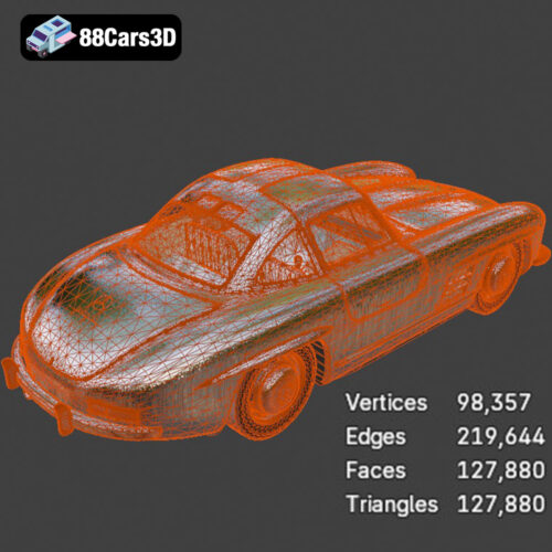 Mercedes-Benz 300SL 1955 3D Model