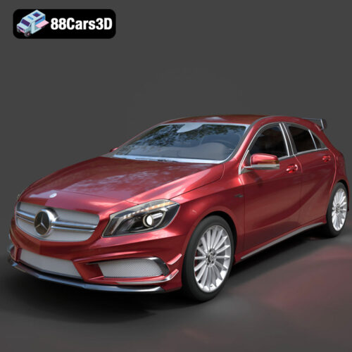 Mercedes-Benz A45 2021 3D Model - Main Image Mercedes-Benz A45 2021 3D Model