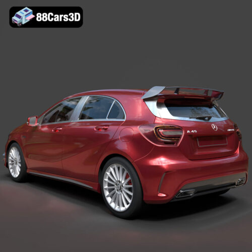 Mercedes-Benz A45 2021 3D Model - Gallery Image 2 Mercedes-Benz A45 2021 3D Model
