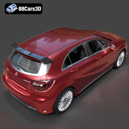 Mercedes-Benz A45 2021 3D Model - Gallery Image 3 Mercedes-Benz A45 2021 3D Model