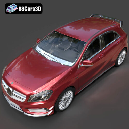Mercedes-Benz A45 2021 3D Model - Gallery Image 5 Mercedes-Benz A45 2021 3D Model