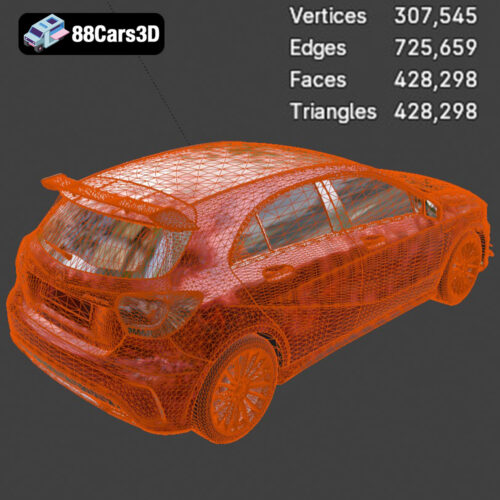 Mercedes-Benz A45 2021 3D Model - Gallery Image 7 Mercedes-Benz A45 2021 3D Model