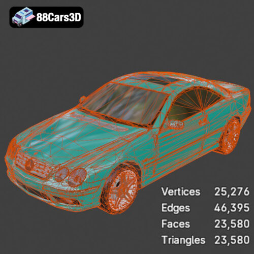 Mercedes-Benz CL65 C215 AMG 3D Model