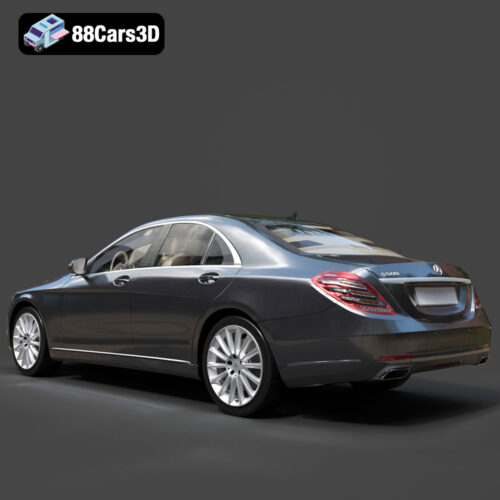 Mercedes-Benz S500 3D Model - Gallery Image 1 Mercedes-Benz S500 3D Model