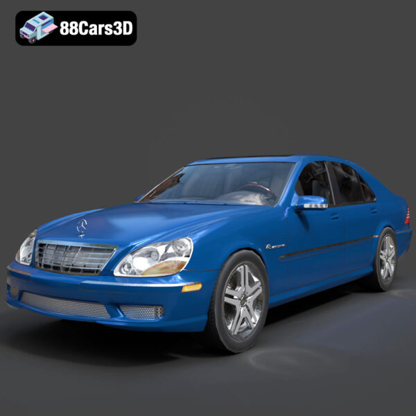 Mercedes-Benz S55 W220 AMG 1999 3D Model