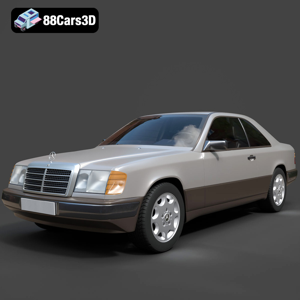 Mercedes E-Class w124 Coupe 3D Model
