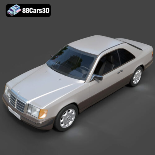 Mercedes E-Class w124 Coupe 3D Model - Gallery Image 4 Mercedes E-Class w124 Coupe 3D Model